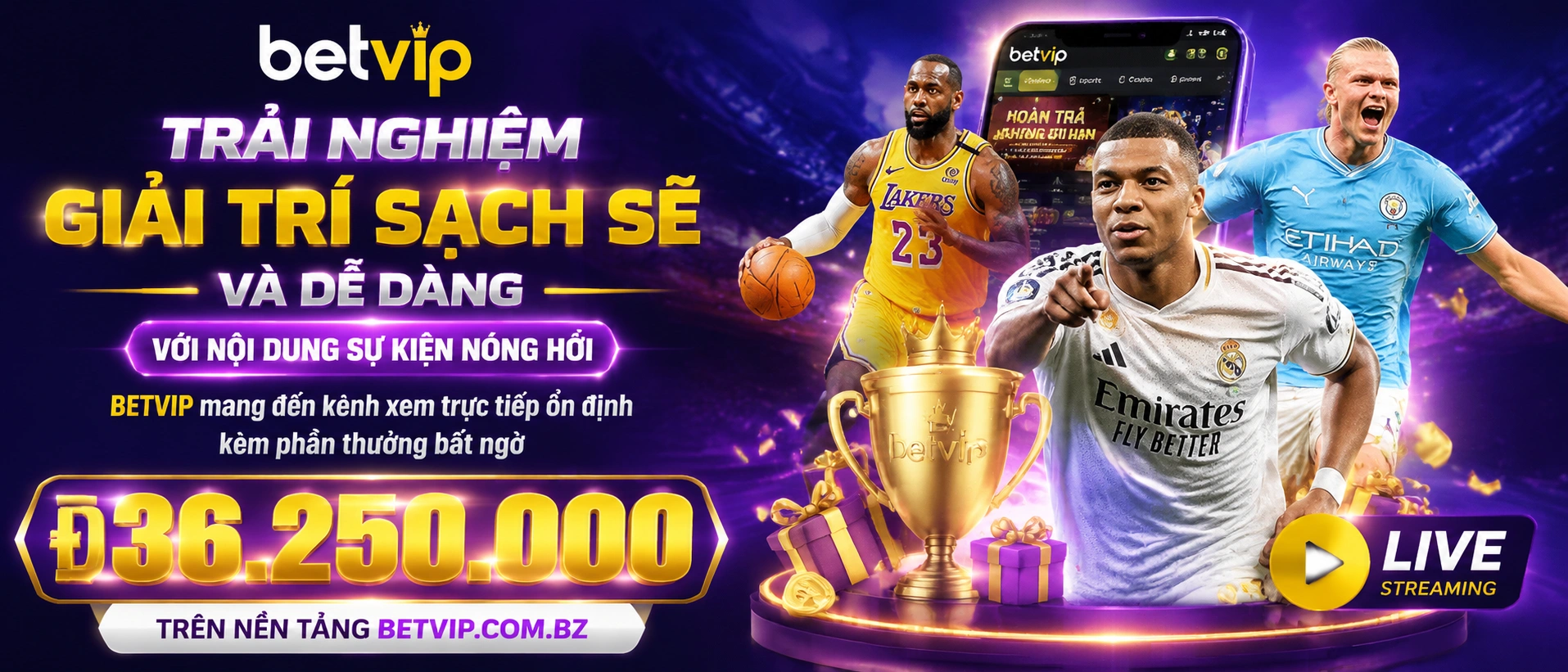 Khu vực trò chơi BetVip