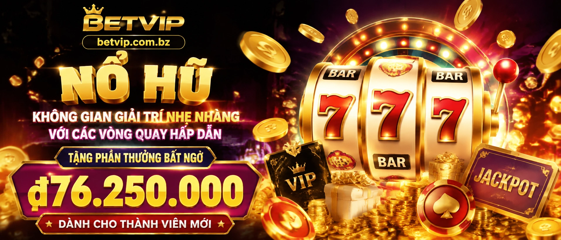 Giao diện Nổ Hũ trên Betvip tối ưu cho điện thoại